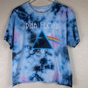 Pink Floyd Tie Dye Short Sleeve Graphic Tee, 100% cotton